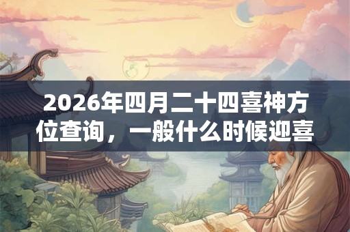 2026年四月二十四喜神方位查询，一般什么时候迎喜神？