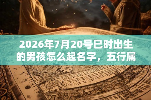 2026年7月20号巳时出生的男孩怎么起名字,五行属什么 2026年7月20号巳时出生的男孩怎么起名字,五行属什么