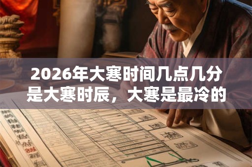 2026年大寒时间几点几分是大寒时辰,大寒是最冷的节气吗? 2026年大寒时间几点几分是大寒时辰,大寒是最冷的节气吗?