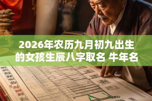 2026年农历九月初九出生的女孩生辰八字取名 牛年名字推荐