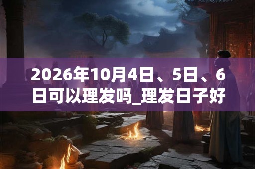 2026年10月4日、5日、6日可以理发吗_理发日子好吗
