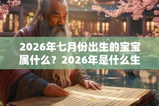 2026年七月份出生的宝宝属什么?2026年是什么生肖 2026年七月份出生的宝宝属什么?2026年是什么生肖