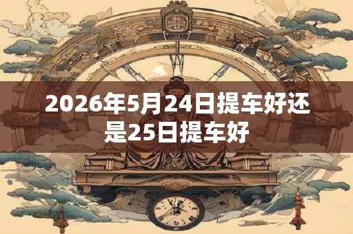 2026年5月24日提车好还是25日提车好 2026年5月24日提车好还是25日提车好