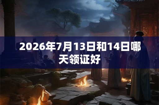 2026年7月13日和14日哪天领证好