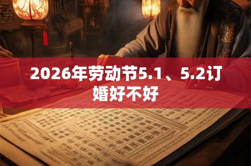 2026年劳动节5.1、5.2订婚好不好