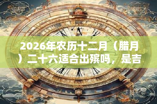2026年农历十二月(腊月)二十六适合出殡吗,是吉日吗? 2026年农历十二月(腊月)二十六适合出殡吗,是吉日吗?