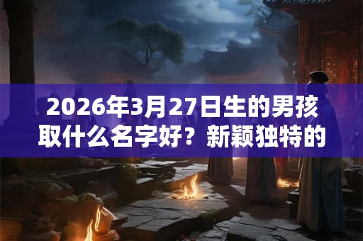 2026年3月27日生的男孩取什么名字好？新颖独特的男宝宝名字