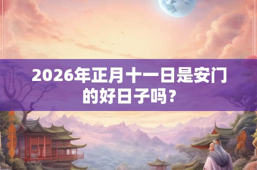 2026年正月十一日是安门的好日子吗？