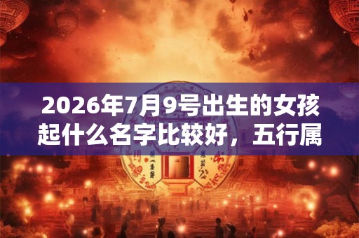 2026年7月9号出生的女孩起什么名字比较好，五行属什么