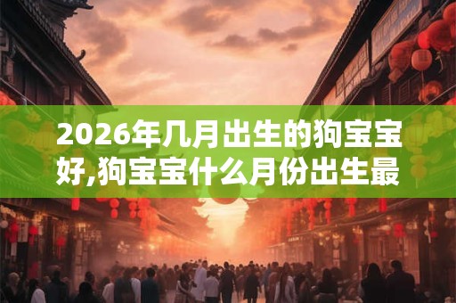 2026年几月出生的狗宝宝好,狗宝宝什么月份出生最好