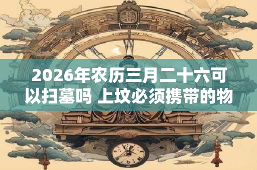 2026年农历三月二十六可以扫墓吗 上坟必须携带的物品