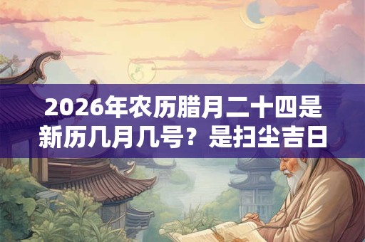 2026年农历腊月二十四是新历几月几号？是扫尘吉日？