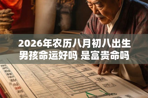 2026年农历八月初八出生男孩命运好吗 是富贵命吗
