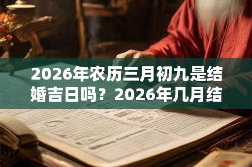 2026年农历三月初九是结婚吉日吗?2026年几月结婚最合适? 2026年农历三月初九是结婚吉日吗?2026年几月结婚最合适?