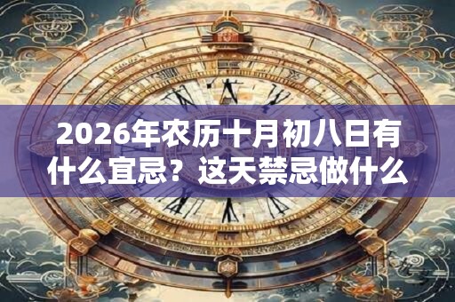 2026年农历十月初八日有什么宜忌?这天禁忌做什么? 2026年农历十月初八日有什么宜忌?这天禁忌做什么?