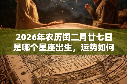 2026年农历闰二月廿七日是哪个星座出生，运势如何？