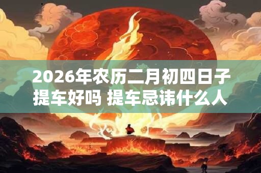 2026年农历二月初四日子提车好吗 提车忌讳什么人坐 2026年农历二月初四日子提车好吗 提车忌讳什么人坐