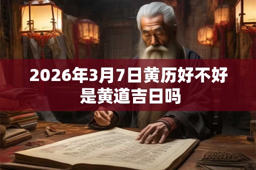2026年3月7日黄历好不好 是黄道吉日吗