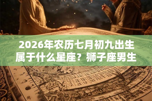 2026年农历七月初九出生属于什么星座?狮子座男生的爱情观? 2026年农历七月初九出生属于什么星座?狮子座男生的爱情观?