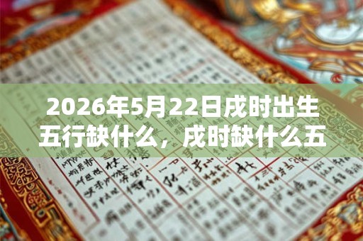 2026年5月22日戌时出生五行缺什么，戌时缺什么五行