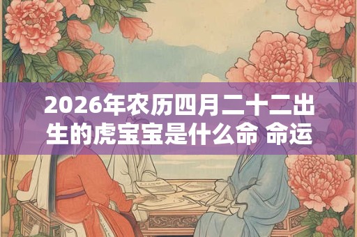 2026年农历四月二十二出生的虎宝宝是什么命 命运是好是坏