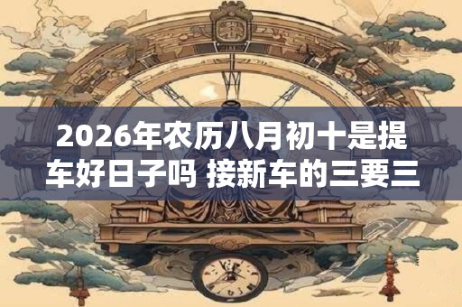 2026年农历八月初十是提车好日子吗 接新车的三要三不要