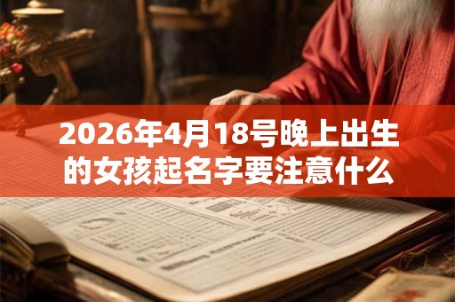 2026年4月18号晚上出生的女孩起名字要注意什么 2026年4月18号晚上出生的女孩起名字要注意什么
