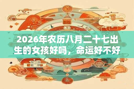2026年农历八月二十七出生的女孩好吗，命运好不好？