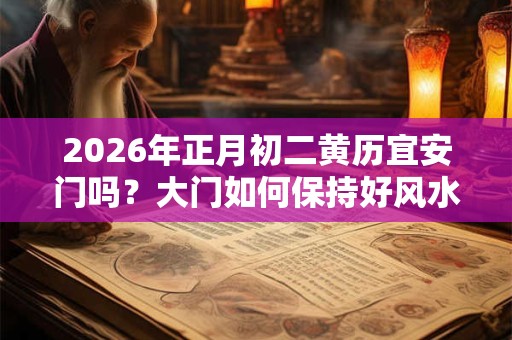 2026年正月初二黄历宜安门吗？大门如何保持好风水？
