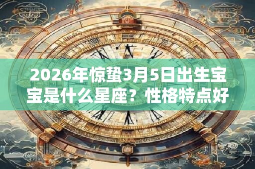 2026年惊蛰3月5日出生宝宝是什么星座?性格特点好不好? 2026年惊蛰3月5日出生宝宝是什么星座?性格特点好不好?