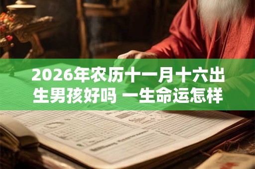 2026年农历十一月十六出生男孩好吗 一生命运怎样