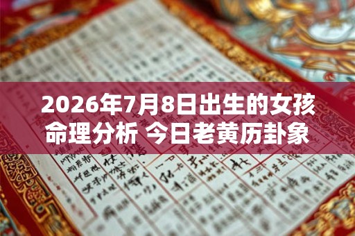 2026年7月8日出生的女孩命理分析 今日老黄历卦象如何？