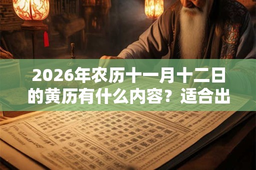 2026年农历十一月十二日的黄历有什么内容？适合出殡吗？