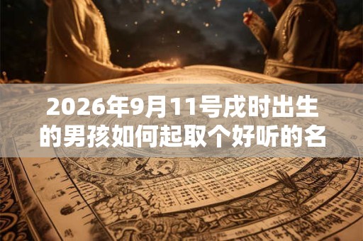 2026年9月11号戌时出生的男孩如何起取个好听的名字，五行属什么