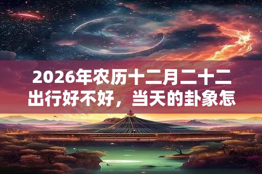 2026年农历十二月二十二出行好不好，当天的卦象怎么样？