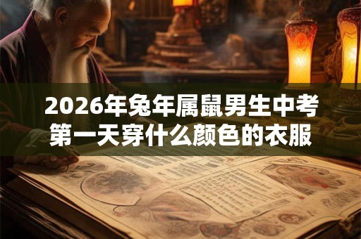 2026年兔年属鼠男生中考第一天穿什么颜色的衣服