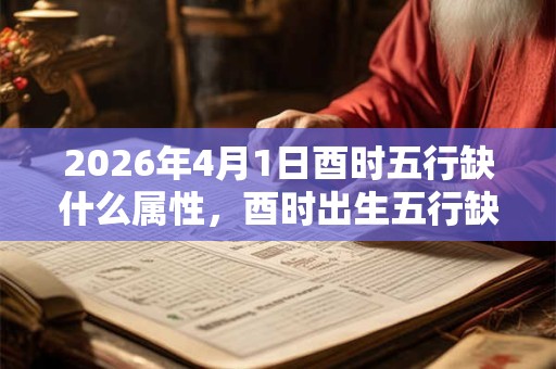 2026年4月1日酉时五行缺什么属性，酉时出生五行缺什么