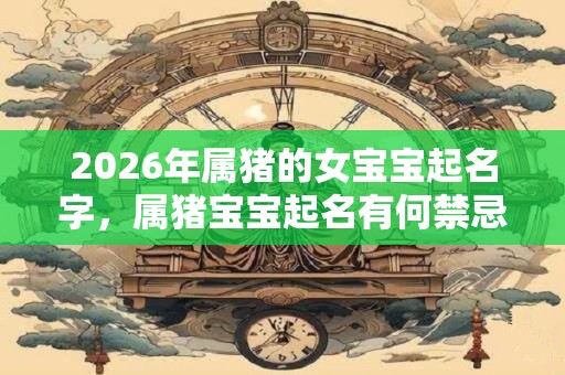 2026年属猪的女宝宝起名字，属猪宝宝起名有何禁忌？