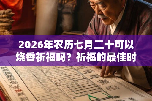 2026年农历七月二十可以烧香祈福吗?祈福的最佳时间? 2026年农历七月二十可以烧香祈福吗?祈福的最佳时间?