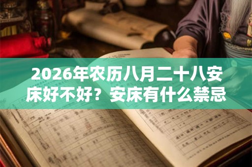 2026年农历八月二十八安床好不好？安床有什么禁忌？