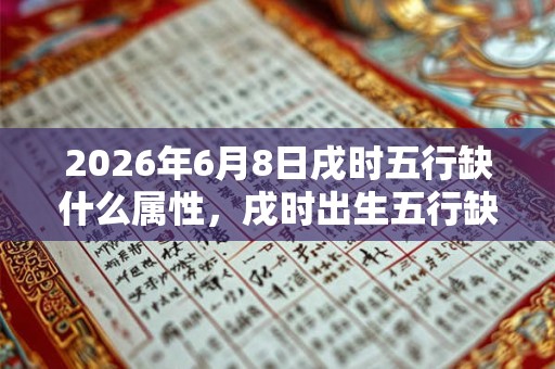 2026年6月8日戌时五行缺什么属性,戌时出生五行缺什么 2026年6月8日戌时五行缺什么属性,戌时出生五行缺什么