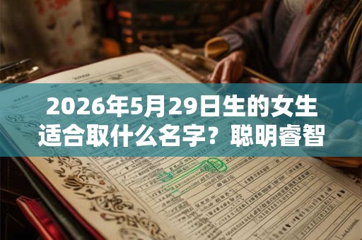 2026年5月29日生的女生适合取什么名字？聪明睿智涵养的名字精选