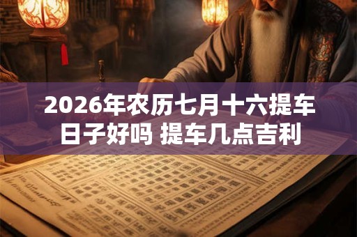 2026年农历七月十六提车日子好吗 提车几点吉利