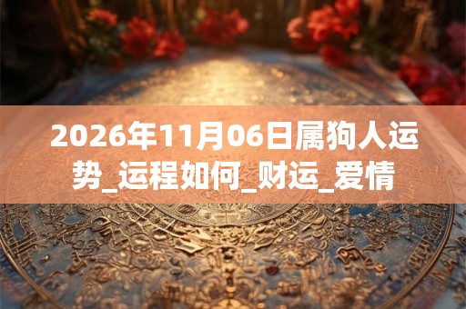 2026年11月06日属狗人运势_运程如何_财运_爱情 2026年11月06日属狗人运势_运程如何_财运_爱情