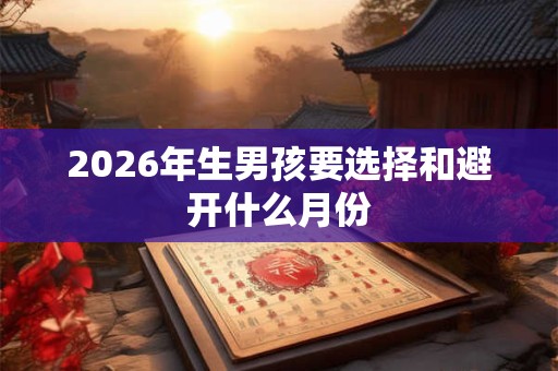 2026年生男孩要选择和避开什么月份
