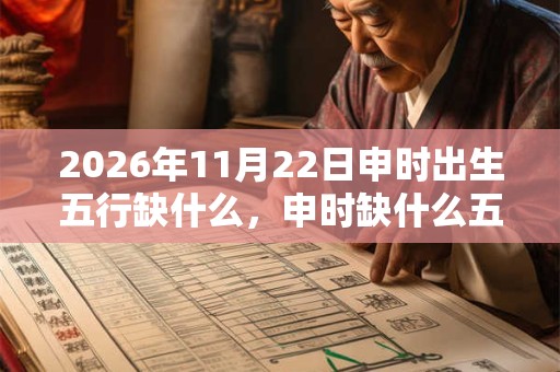 2026年11月22日申时出生五行缺什么，申时缺什么五行