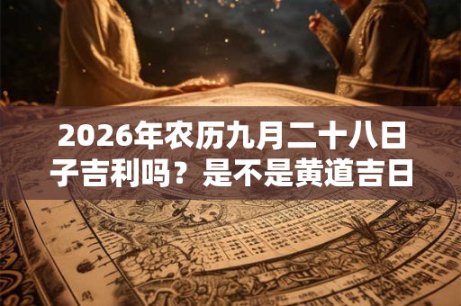 2026年农历九月二十八日子吉利吗？是不是黄道吉日？