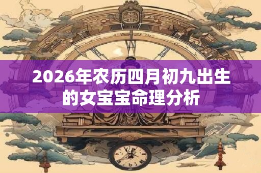 2026年农历四月初九出生的女宝宝命理分析 2026年农历四月初九出生的女宝宝命理分析