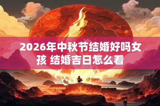 2026年中秋节结婚好吗女孩 结婚吉日怎么看