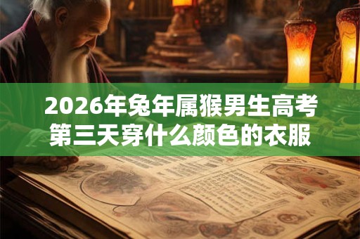 2026年兔年属猴男生高考第三天穿什么颜色的衣服 2026年兔年属猴男生高考第三天穿什么颜色的衣服
